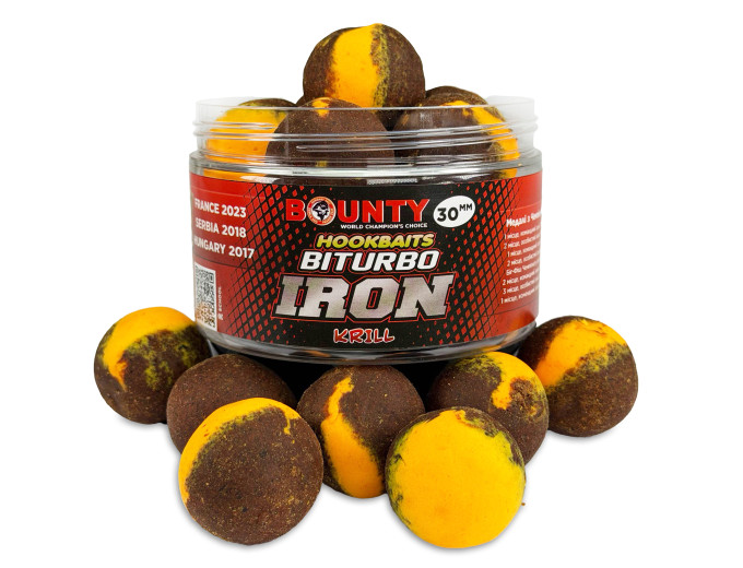 Premium hookbait BITURBO IRON KRILL 10/12mm