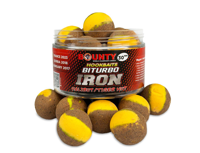 Premium hookbait BITURBO IRON HALIBUT / TIGER NUT 10/12mm
