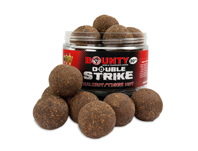 Premium hookbait DOUBLE STRIKE HALIBUT / TIGER NUT 30 mm
