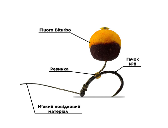 Premium hookbait BOUNTY FLUORO BITURBO BELACHAN 10mm