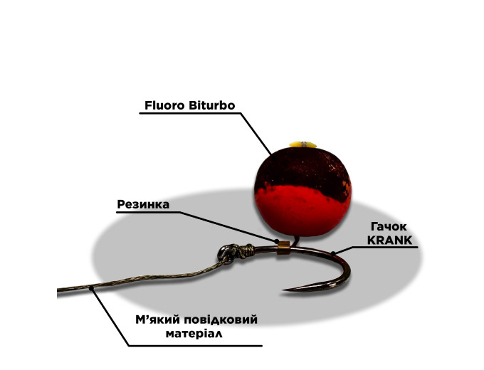 Premium hookbait BOUNTY FLUORO BITURBO BELACHAN 10mm