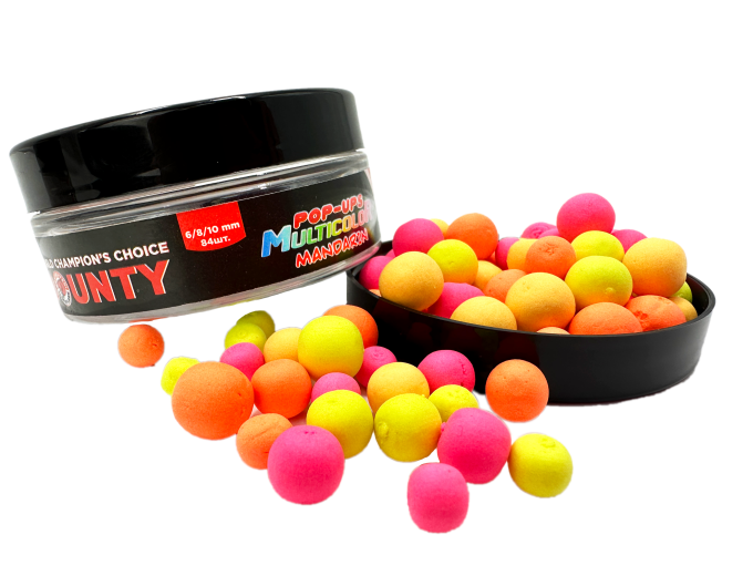 Pop-up BOUNTY MULTICOLOR MULTISIZE MANDARIN 6/8/10 mm 84pcs